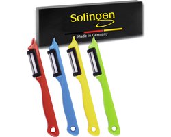 Solingen Dunschiller Enkel Mes - voor Fruit- en Groenteschiller - Kunststof - Mix - 4 Delig