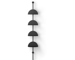 SOLIS ADJUSTABLE SHELVES BLACK
