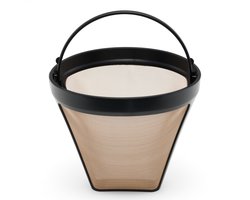 Solis Gold Koffiefilter - Voor Aroma Brewer Koffiezetapparaat - Duurzaam Alternatief voor Papieren Koffiefilters - Herbruikbare Filter Voor een Rijkere Koffiesmaak - BPA-vrij