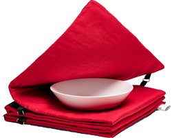 Solis Turbo Heat Bordenwarmer - Snel Opgewarmd - Betere Smaken - Gemakkelijk Wasbaar - Timerfunctie - Rood/Antraciet