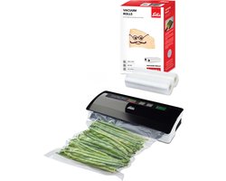 Solis Vac Pro 569 Vacumeermachine - Vacuum Sealer Inclusief 2 Vacuümrollen (20 x 600 cm) - Vacuummachine met Slangaansluiting - Zwart/Grijs