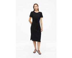 s.Oliver - female - Midi jersey jurk met knoopdetail