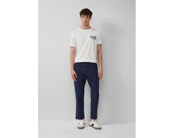 s.Oliver - male - Detroit: cropped broek van een linnenmix in een relaxed fit
