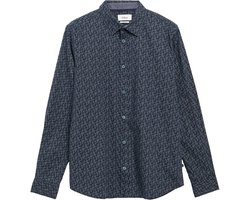s.Oliver - male - Slim Fit: overhemd van stretchkatoen met all-over-print