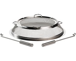 Solo Stove Bonfire-scherm, beschermend vonkenscherm, accessoire voor de Bonfire-vuurkorf. Roestvrijstaal, vermindert het risico op letsel en brand.