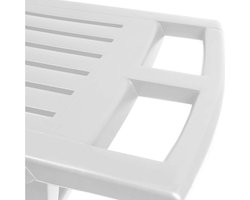 Solstol IPAE Progarden Zircone Opvouwbaar Met wieltjes Wit Polypropyleen (72 x 195 x 101 cm)