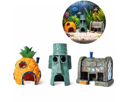 Solud Aquarium decoratie - Aquarium accessoires - Ornamenten Set van 3 - Ornamenten voor Aquaria off