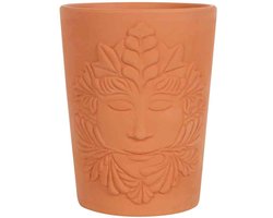 Something Different - 16cm Green Goddess Terracotta Plantenpot - Oranje