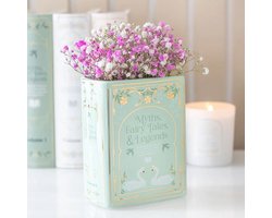 Something Different Vaas – Boekvorm Design – Groen – Keramiek – 15 cm – Bloemenvaas 600 ml – Decoratie voor Boekenliefhebbers