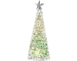 Sompex Glamour boom / glitterboom met licht 33 cm / op battarijen / ideaal voor de feestdagen