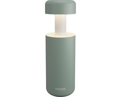 Sompex | Tafellamp Lubao| Olijf groen| Accu | Dimbaar | 2 lichtstanden