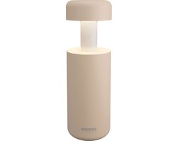 Sompex | Tafellamp Lubao| Zand| Accu | Dimbaar | 2 lichtstanden