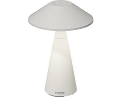 Sompex Tafellamp Move | Wit | Led - indoor / outdoor voor binnen en buiten - in hoogte verstelbaar met oplaadstation USB om draadloos op te laden