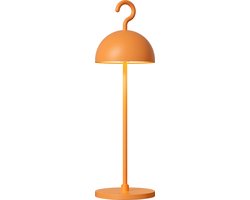 Sompex Tafellamp of hanglamp Hook | Led | Oranje - indoor / outdoor / voor binnen en buiten met oplaadkabel USB  - 2700-3000k - kleur in warm of koel wit instelbaar - Design accu(tafel)lamp