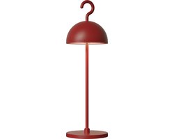 Sompex Tafellamp of hanglamp Hook | Led | Rood - indoor / outdoor / voor binnen en buiten met oplaadkabel USB  - 2700-3000k - kleur in warm of koel wit instelbaar - Design accu(tafel)lamp