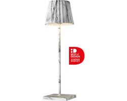 Sompex tafellamp TROLL 2.0 | Buitenlamp | wit/zwart gemarmerd