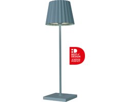 Sompex Troll 2.0 | LED tafellamp voor buiten en binnen | Werkt op batterijen | Aluminium | Dimbaar | Incl. Inductie | Blauw