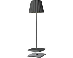 Sompex Troll 2.0 LED Tuintafellamp | Werkt op batterijen | Aluminium | Dimbaar | Spatwaterdicht | Incl. laadstation