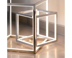 Sompex Vloerlamp Kubus ALU Medium 20*20 cm