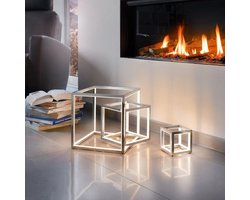Sompex Vloerlamp Kubus Wit Small  12*12 cm