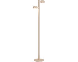 Sompex | vloerlamp RONDA| Dubbele lampen | Zand | oplaadbare vloerlamp|