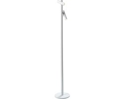 Sompex Vloerlamp TUBO dubbel | Wit - draadloos - met USB oplaadstation - dimbaar