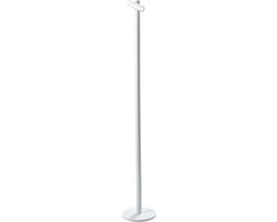 Sompex Vloerlamp TUBO | Wit - draadloos - oplaadbaar - dimbaar - met USB oplaadstation