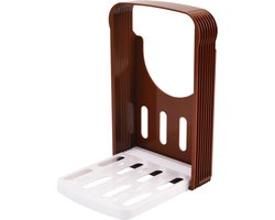 Somstyle Broodsnijder Hulpmiddel - 16 x 14 x 22 CM - Voor Handmatig Brood Snijden - Broodplank - Bruin / Wit