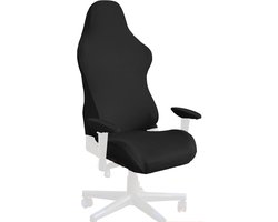 Somstyle Bureaustoelhoes Set - Stoelhoes met Armleuning Bescherming - Universeel - Gaming Stoel Hoes - Zwart
