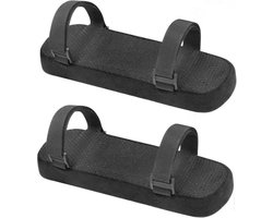 Somstyle Ergonomische Armleuning Kussen Voor Bureaustoel - 2 Stuks - Zachte Pads Elleboog - Zwart
