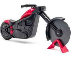 Somstyle Motor Pizzasnijder - RVS - Pizza Cutter - Pizzames - Rood / Zwart