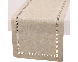Somstyle Tafelloper - 32 x 183 CM - Tafelkleed - Tafellaken - Beige