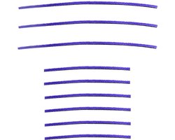 Somstyle Vilt Strips Geschikt voor Dyson V6, V7, V8, V10 & V11 Rolreiniger Set - 9 Stuks - Stofzuiger Accessoires - Zachte Pluche Strip voor Mondstuk - Paars