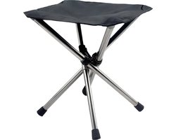 Somstyle Viskrukje Opvouwbaar - 30.5x30.5x36 CM - Camping Krukje Inklapbaar - Reiskruk - Lichtgewicht - Zwart