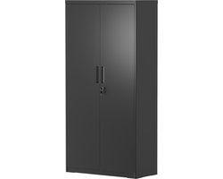 SONGMICS - Archiefkast - Opbergkast - Kantoorkast met 5 Niveaus - 40 x 80 x 180 cm