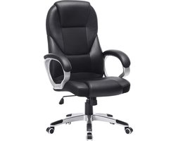 SONGMICS bureaustoel executive stoel draaistoel computerstoel stoel hoogteverstelling bureaustoel bekleding OBG22B