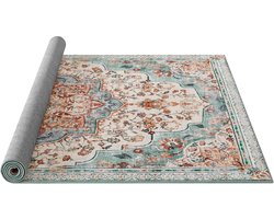 SONGMICS HOME - Tapijt - Vintage Vloerkleed - Wasbaar en Antislip - Voor Woonkamer Slaapkamer Keuken