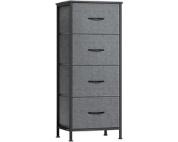 SONGMICS - Kast - Ladekast - Commode de rangement - cadre en acier - 4 tiroirs - style moderne
