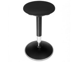 SONGMICS - Kruk - Ergonomische Bureaustoel - In Hoogte Verstelbaar - 360° Draaibaar - Eenvoudige Montage