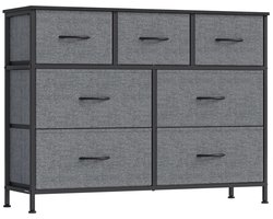 SONGMICS LGS323G101 - Commode de rangement - 7 tiroirs - cadre en acier - style moderne