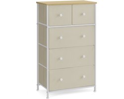 SONGMICS LTS514WD01 - Ladekast met 5 Lades - Opbergkast voor Woonkamer en Hal