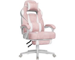 SONGMICS OBG073P01V1 - Chaise de bureau gaming - dossier réglable - repose-pieds télescopique - support lombaire