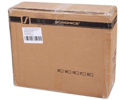 SONGMICS Parasol diameter 200 cm, UPF 50+, Strandparasol, 30° buigbaar, zonbescherming, met draaihendel voor openen/sluiten, voor terras, balkon, zwembad, zonder voet, beige