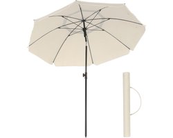 SONGMICS - Parasol - Parasol met UPF 50+ Zonbescherming - Kantelbaar en Hoogte Verstelbaar - Inclusief Draagtas