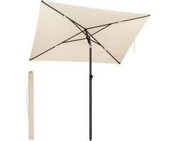 SONGMICS - Parasol - Parasol met UPF 50+ Zonbescherming - Kantelbaar - Voor Tuin Terras Strand