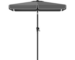 SONGMICS - Parasol - Parasol Rechthoekig Balkon - UPF 50+ Zonbescherming - 30° Kantelbaar - Voor Tuin Terras
