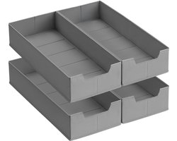 SONGMICS RUS013G01 - Lade Organizer Set van 4 - Voor IKEA HEMNES en MALM - Opvouwbaar