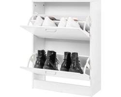 Songmics Schoenenkast – Schoenenrek Voor 12 Paar Schoenen – VASAGLE Kast Van Hout