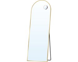 SONGMICS - Spiegel - Spiegel staand - Aluminium Frame - Met Vergrotende Spiegel - Voor Slaapkamer Woonkamer Garderobe