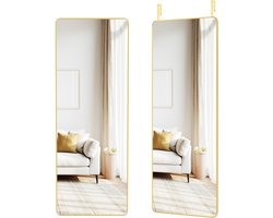 SONGMICS - Spiegel - Spiegel staand - Wand- of Deurmontage - Aluminiumlegering Frame